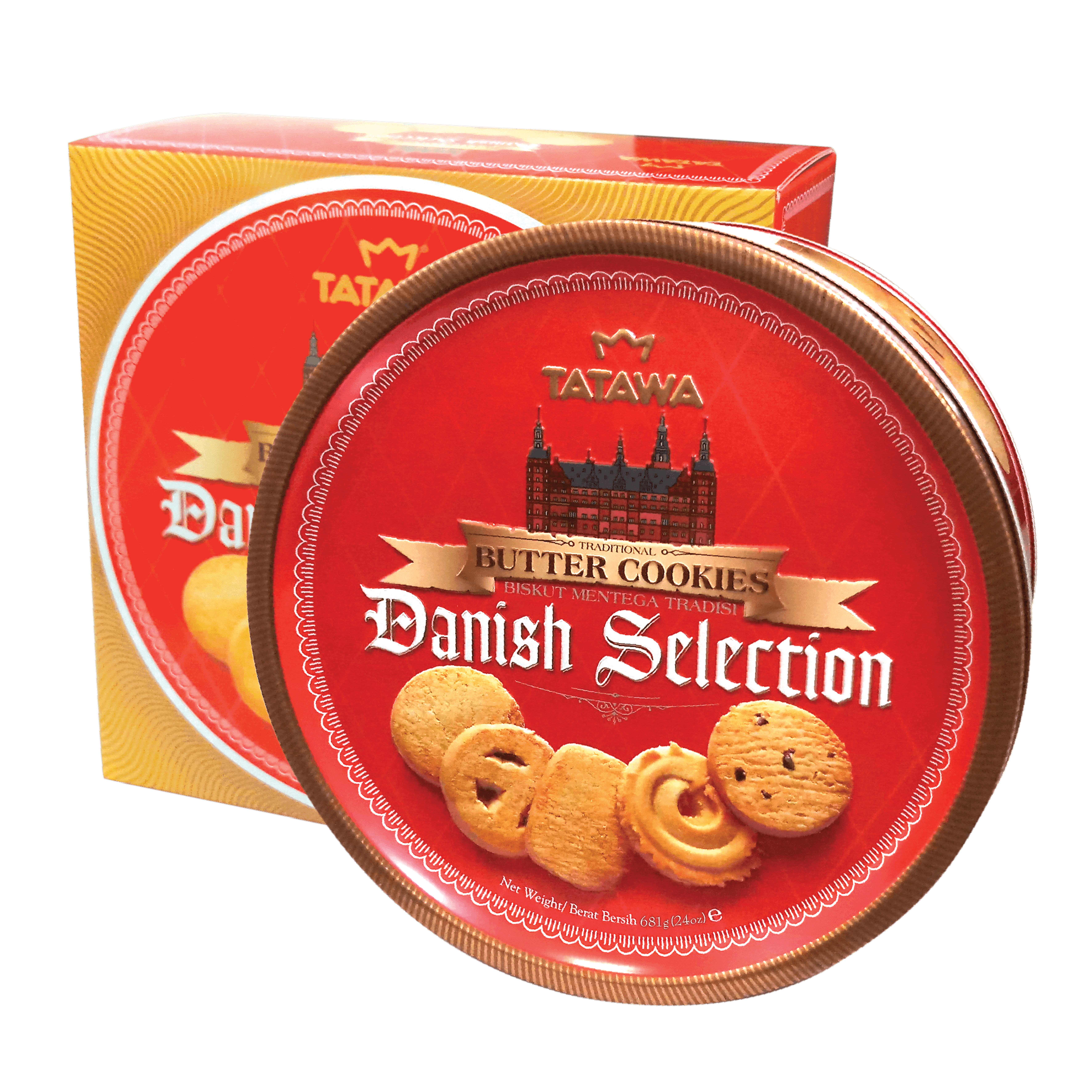 Danish Selection 681g Red tin