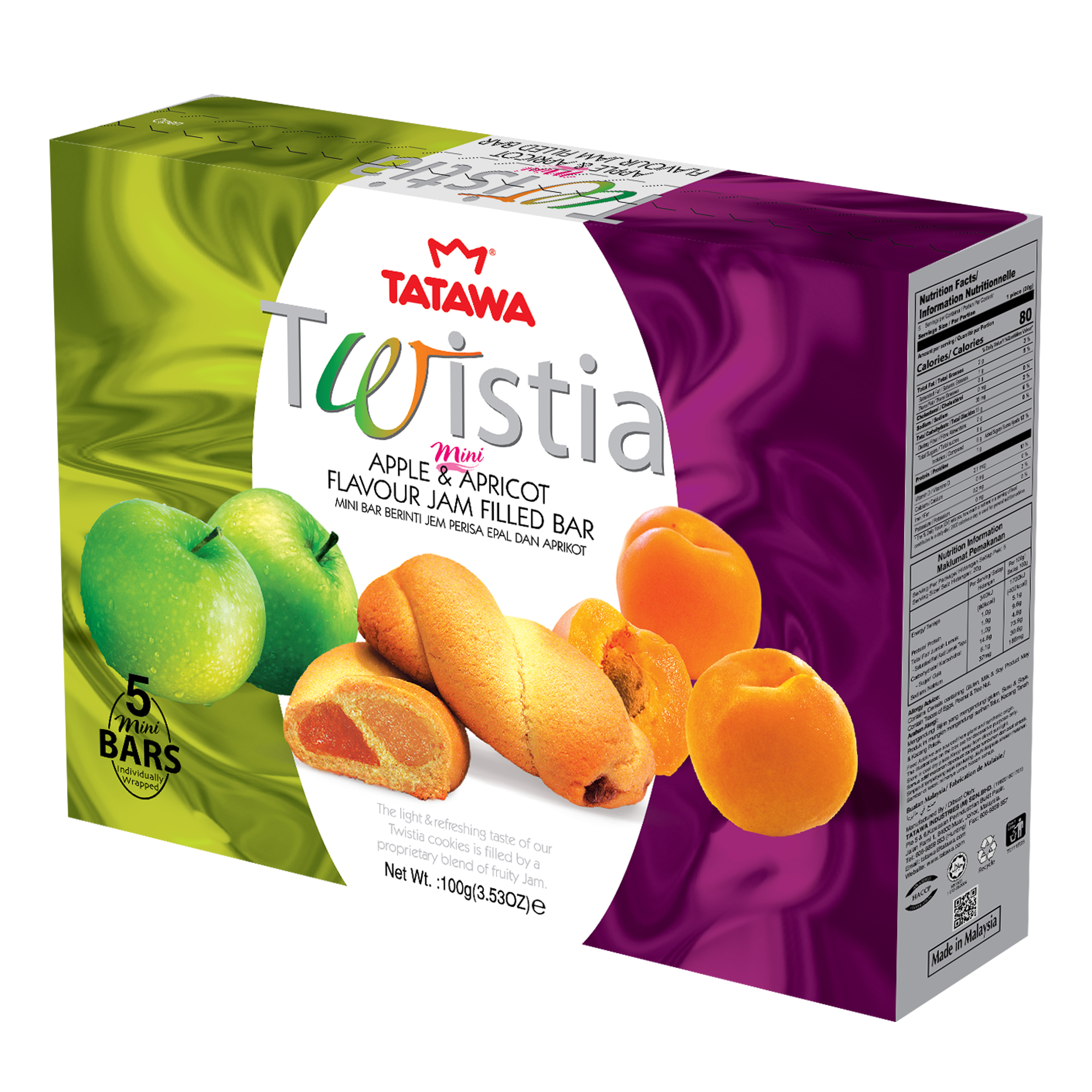 Twistia Apple & Apricot 100g